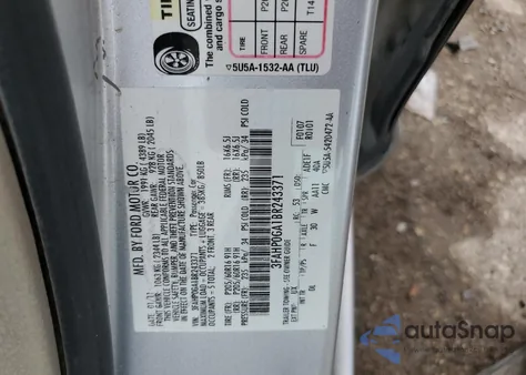 2011 Ford Fusion S from USA, damaged, VIN 3FAHP0GA1BR243371
